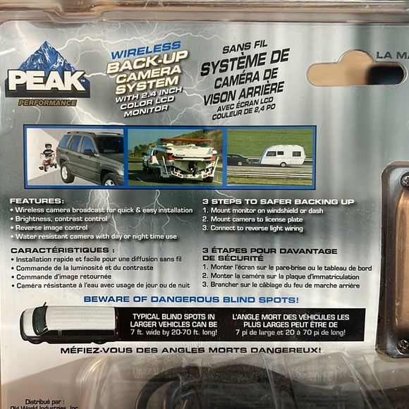 Vehicle - Peak PKCORA-01 Back-Up Camera 2.4 in. - Picture 5 of 7